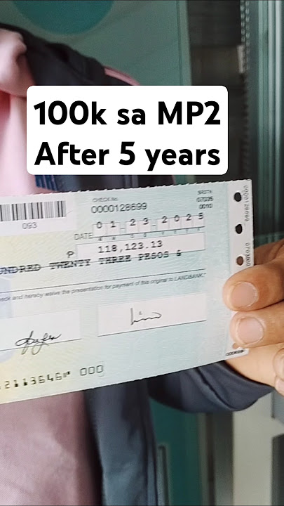 Pag-Ibig MP2 After 5 Years nag pag invest ko #trending #investment #iponchallenge #pagibigmp2