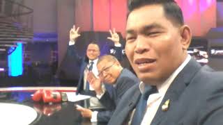 Komentator Sikkat Pasaribu, Mahfudin N with Host Baru Bagus Priambodo Live World Boxing TV One Horas