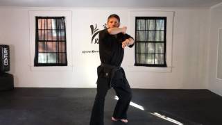 Basic karate lesson- Back knuckle strike