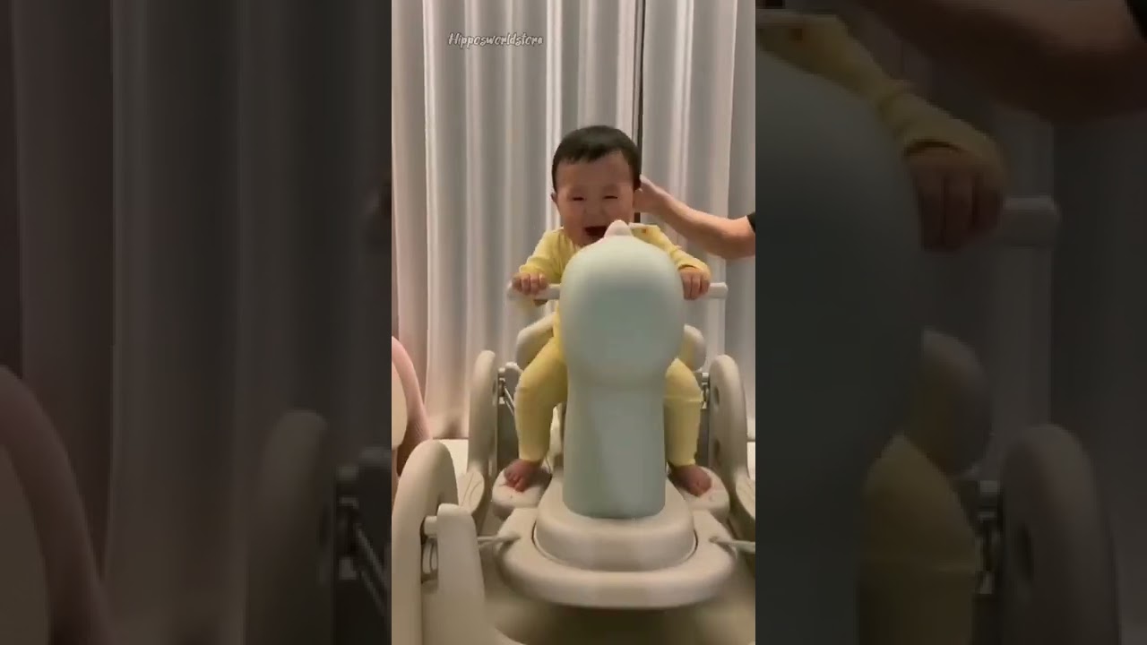 BABY JOY Kids Rocking Horse,2 in 1 Horse for Toddlers with Music & Lights