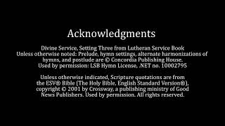 Divine Service 6/14/2026 - Second Sunday after Trinity
