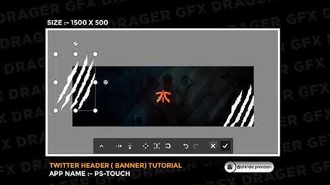 How to make a Twitter header in android || Twitter banner tutorial || By Drager