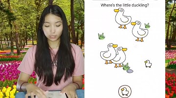 Brain Find Level 33 Where s the little duckling Walkthrough