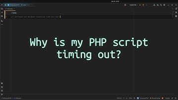 Why is my #php script timing out? #php Timeout Troubles How to Extend Script Execution Time!