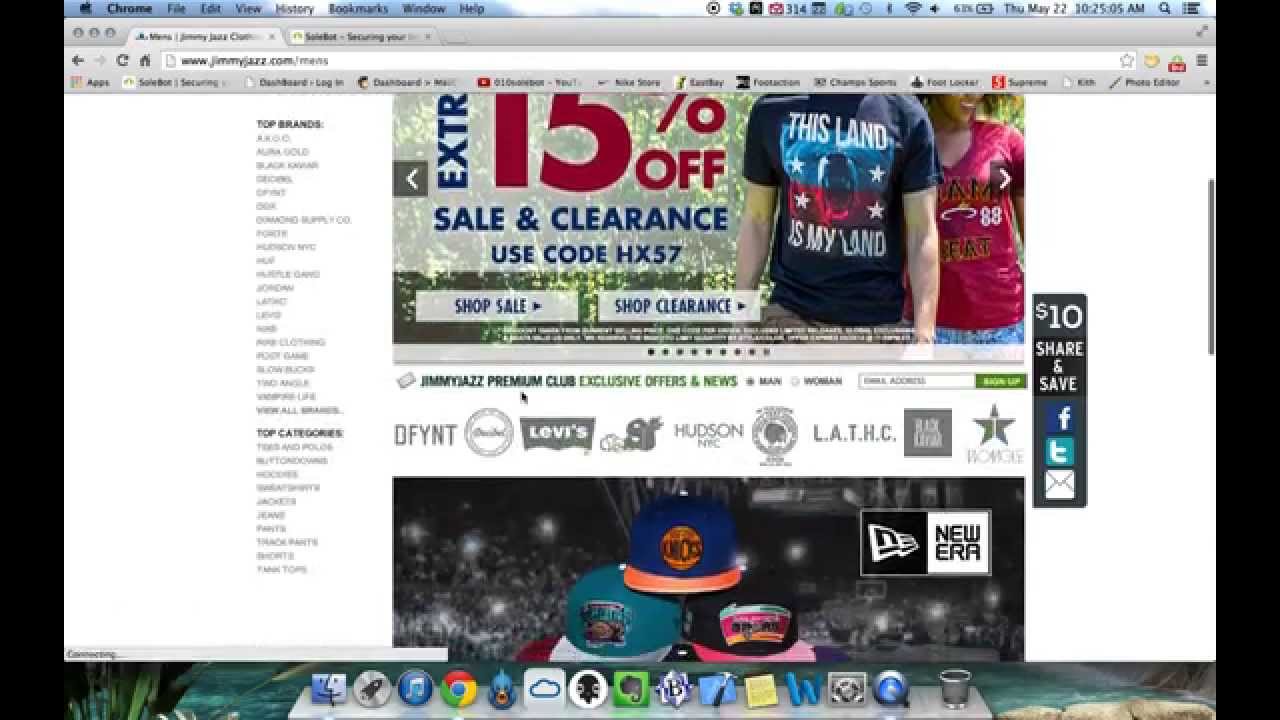 Jimmy Jazz Bot - Add To Cart Bot - SoleBot