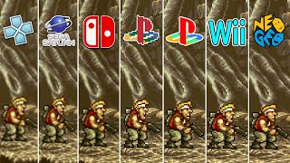 Metal Slug (1996) PSP vs Sega Saturn vs Wii vs NeoGeo vs PS1 vs PS2 vs Nintendo Switch
