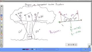 Forces Physics Component Vectors Problem 2