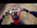 Riding with my CRF150 Honda.