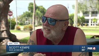 Man removed from Jaycee Park meeting defends his actions
