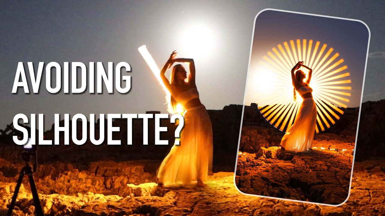 Light-Painting with a full moon: Sublument