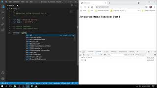 12 - Javascript String Functions Part 1