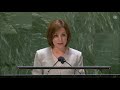 Discurs Maia Sandu în cadrul dezbaterilor generale ale celei de-a 76 sesiuni a Adunării Generale ONU