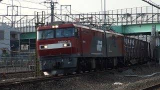 EH500-11牽引3085ﾚと貨物列車　府中本町　2019/07/30