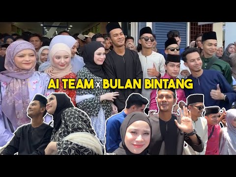 Bella & Ai team jumpa fans di butik bulan bintang kelantan !!!