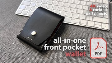 All-in-One Front Pocket Leather Wallet | PDF Pattern and how to do it