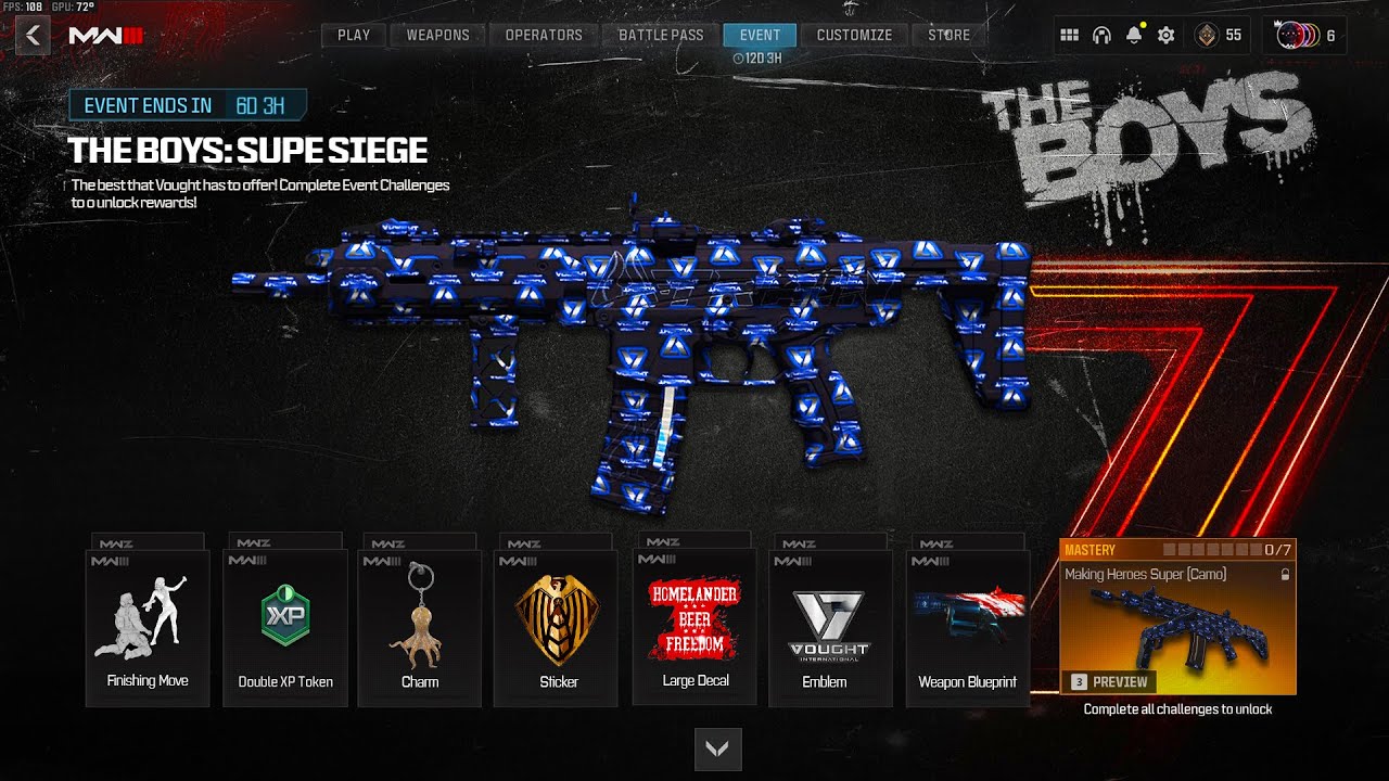 MW3 Event Exclusive Skins and Challenges