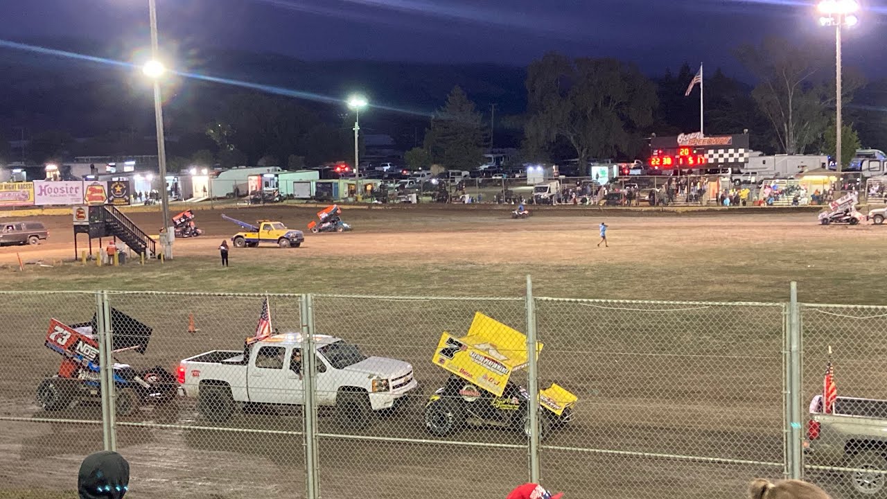 Battling To The End! NARC Winged 410 Sprint Cars at Ocean Speedway 