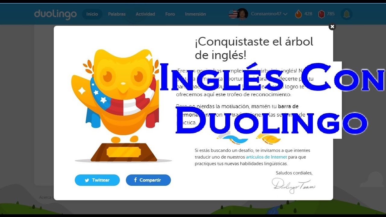 duolingo aprendiendo ingles