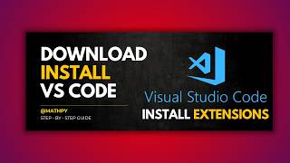 How To Download & Install VS Code | (Step-by-step Guide)  Install Extension | IDE Python Tutorial #2