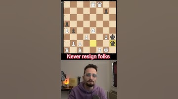 Never resign in a chess game #gothamchess #chess