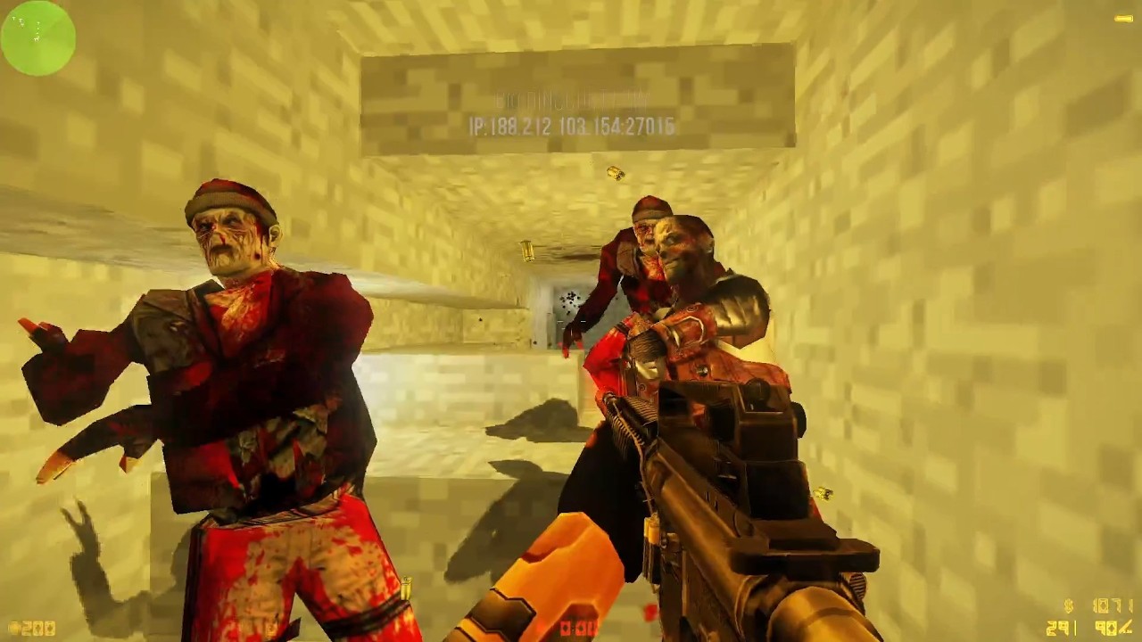 Counter Strike Zombie Mode | Minecraft | H.E.V Suit | Realistic Frostnova | Gameplay | Biohazard