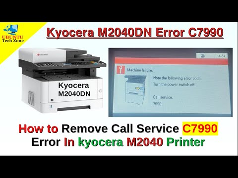 Fixed: Error C7990  machine failure call service Kyocera Ecosys M2040