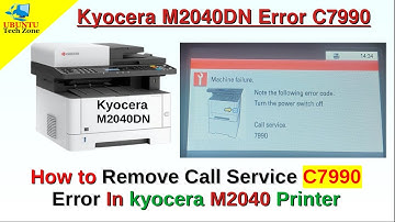 Fixed: Error C7990  machine failure call service Kyocera Ecosys M2040