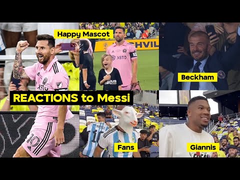 All the Crazy 😱 Reactions To Lionel Messi Goal and Winning the League cup vs Nashville 2023