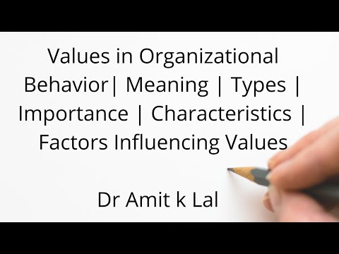 Values (Terminal & Instrumental ) in Organizational Behavior | Meaning | importance | types