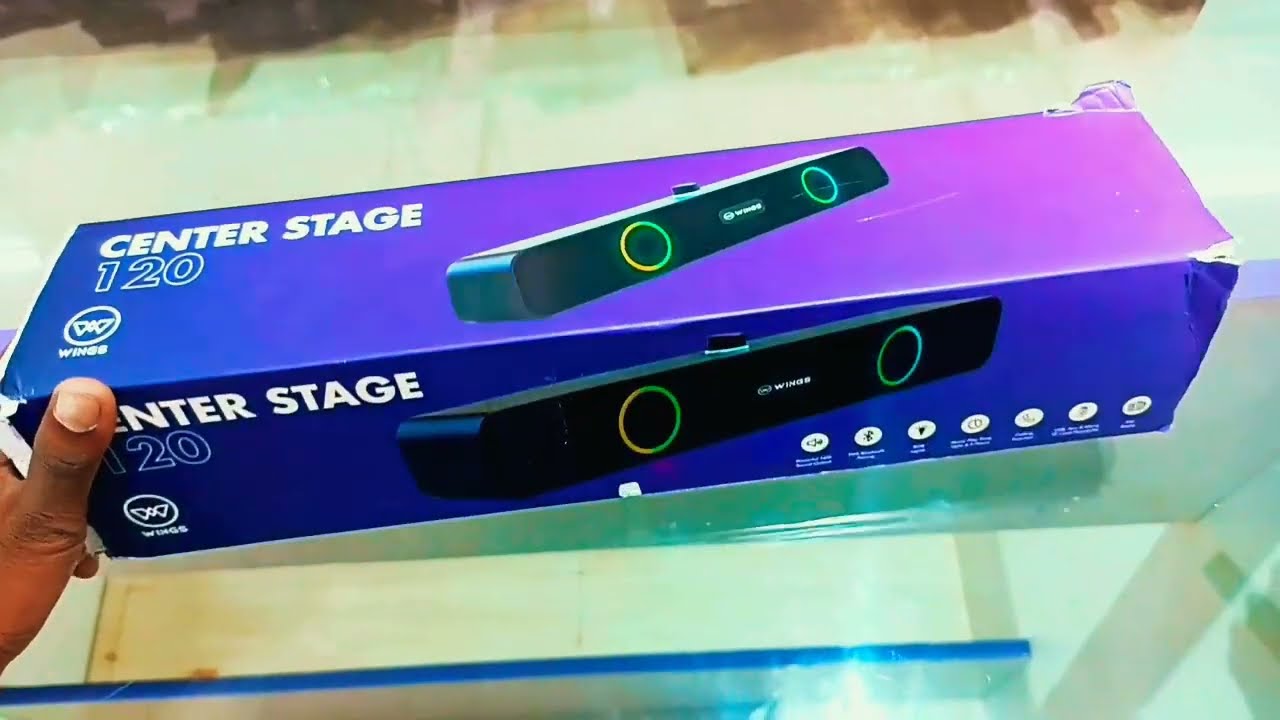 Wings Bluetooth speaker_Model center stage 120_16W speaker YouTube