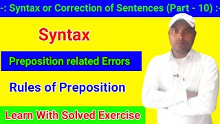 Syntax - Rules of Preposition screenshot 4