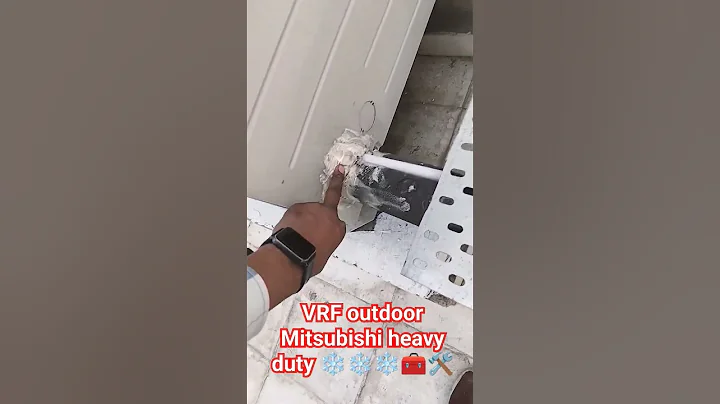 #air #mitsubishi VRF SYSTEM AC outdoor unit Mitsubishi heavy duty Installation #airconditioning