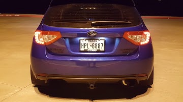 LOUD Open Downpipe WRX!!