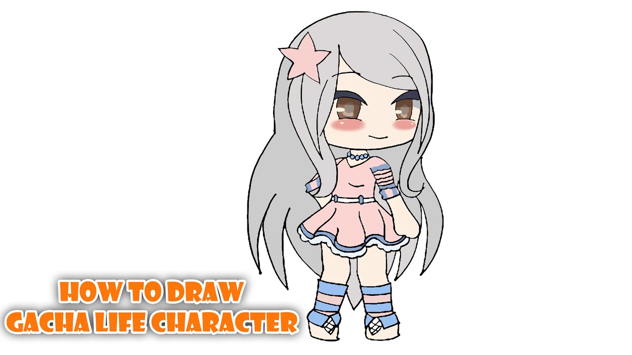 How to Draw an Easy Gacha Life Character - Really Easy Drawing Tutorial