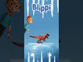 🦖 Blippi's Big Dinosaur Ice Adventure! 🥶 | Blippi | Moonbug Kids | Space Cartoons for Kids #shorts