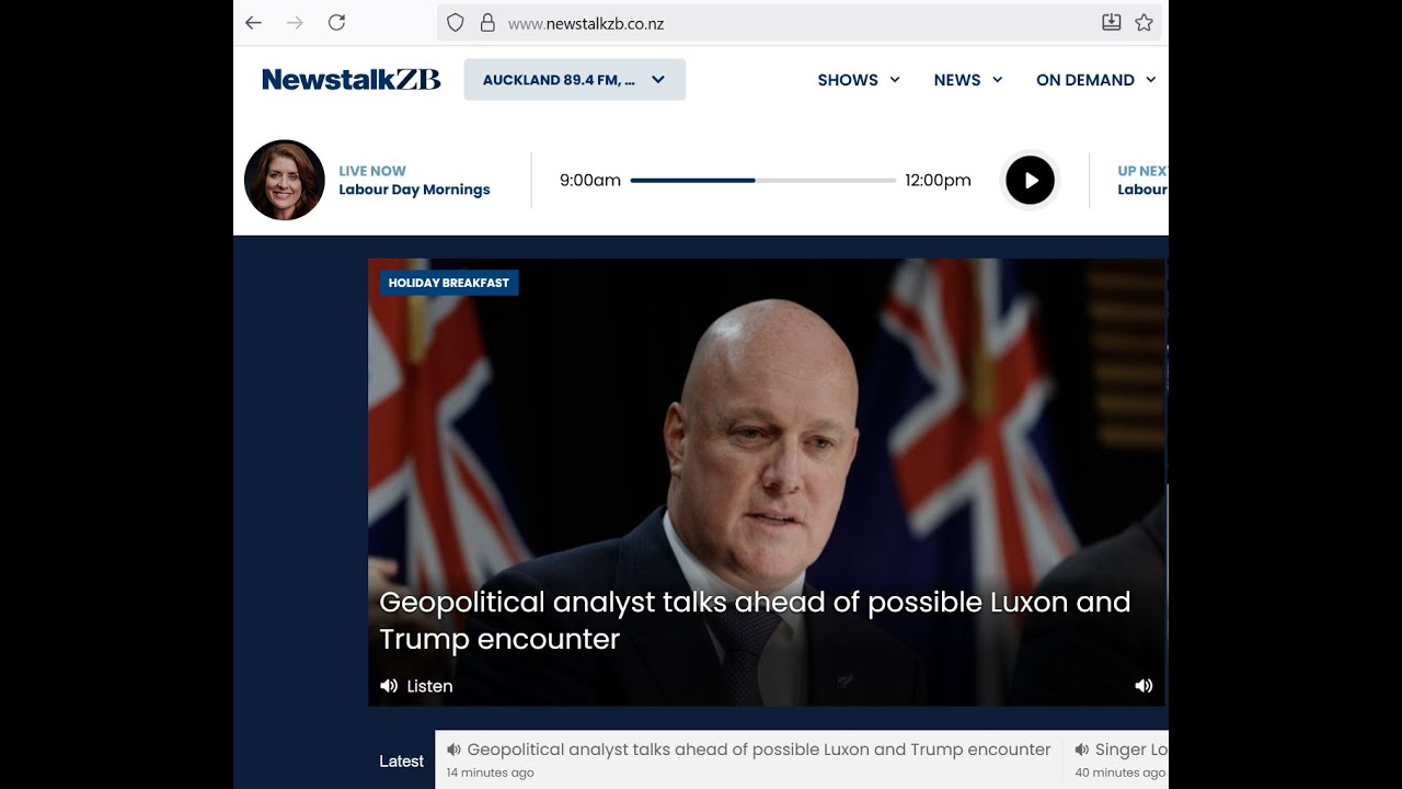 Donald Trump, Christopher Luxon and the East Asia Summit (EAS) and APEC