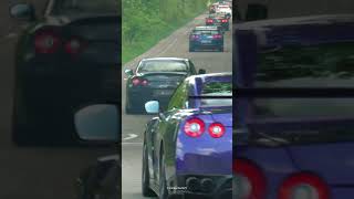 Insane Modified Nissan Gtr's Accelerating On A Lovely Road!