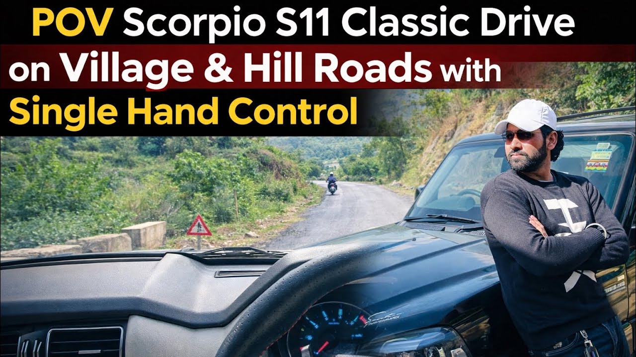 Scorpio S11 Classic POV Drive | Scorpio Driving on Village & Hill Roads 