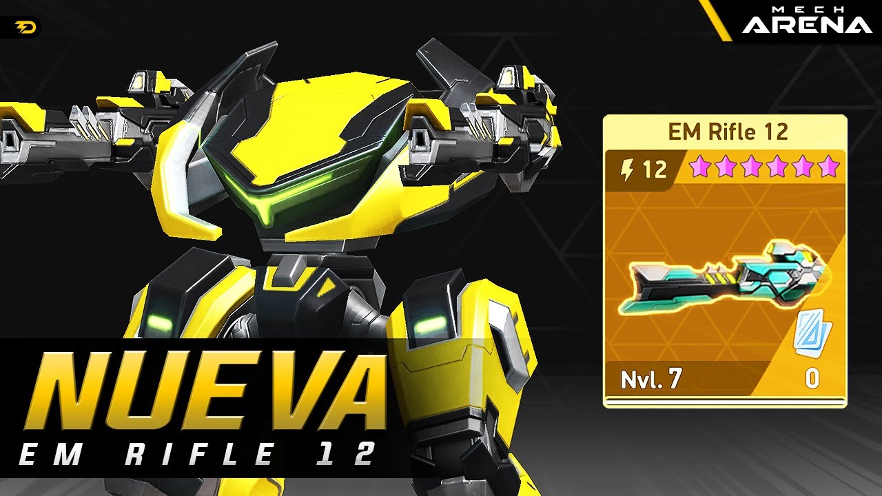NUEVA EM RIFLE 12 - ¿ES LA MEJOR de TODAS las EM? Análisis del Arma  | Mech Arena