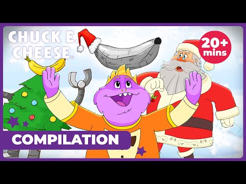 ROBOT BANANA CHRISTMAS MUSIC VIDEO 🤖🍌🎅 + More Kids Songs | Chuck E. Cheese Funny Holiday Songs