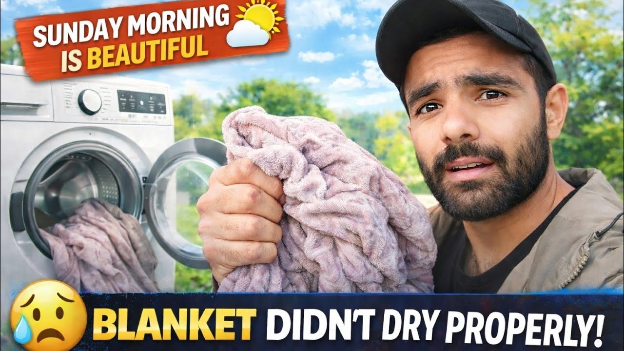 Sunday Morning Is Beautiful But Blanket Didn’t Dry Properly 😟 