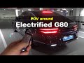 2022 GENESIS electrified G80 POV exterior and interior