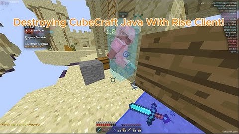 Destroying CubeCraft Java With Rise Client!
