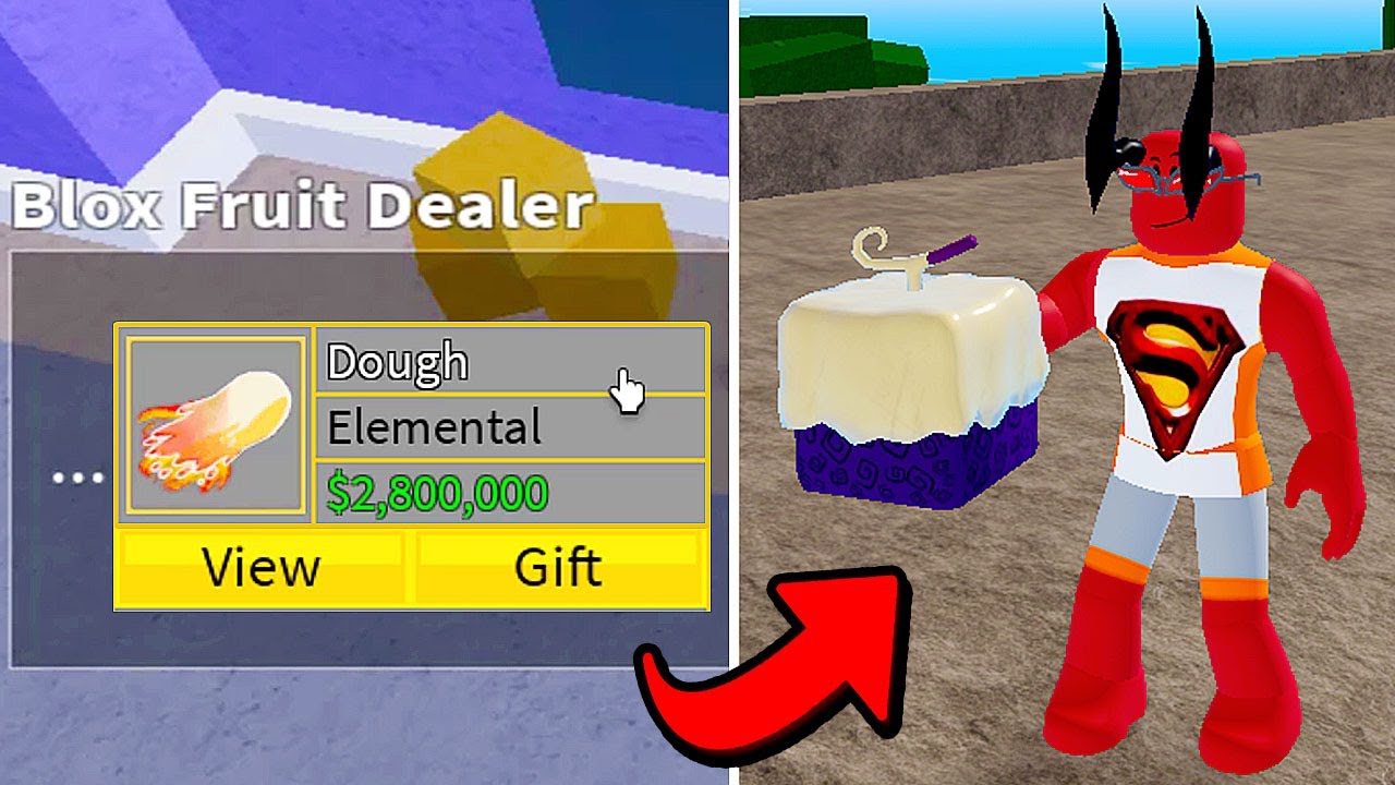 When the DOUGH Fruit born for you in Blox Fruits YouTube
