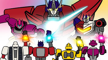 Transformers ONE animations! The ULTIMATE FUSION!!! D-16! Orion Pax! B-127! Elita-1! OMEGA PRIME!!