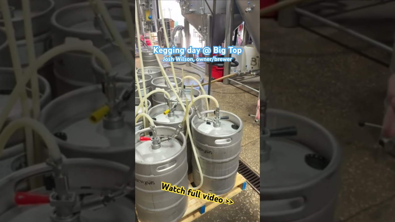 Josh explains their kegging process an importance of CO2 purging. ￼