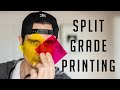 Split grade printing  darkroom printing techniques