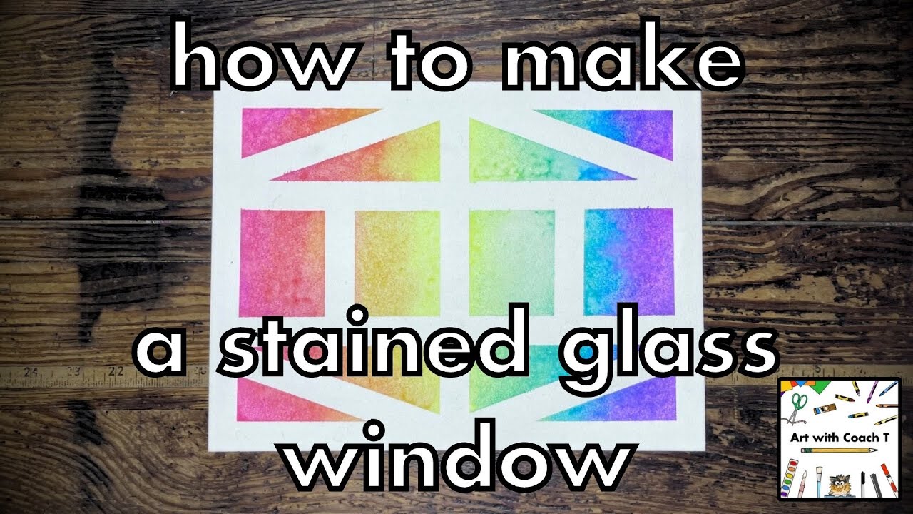 Paint your own stained glass windows - Crafty Morning