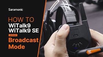 Saramonic WiTalk9 Series | How to activate the Announce mode
