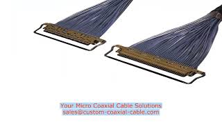 micro coax wire assemblies I-PEX 20694 micro coax cable Poland custom length quote Electro-Resistant